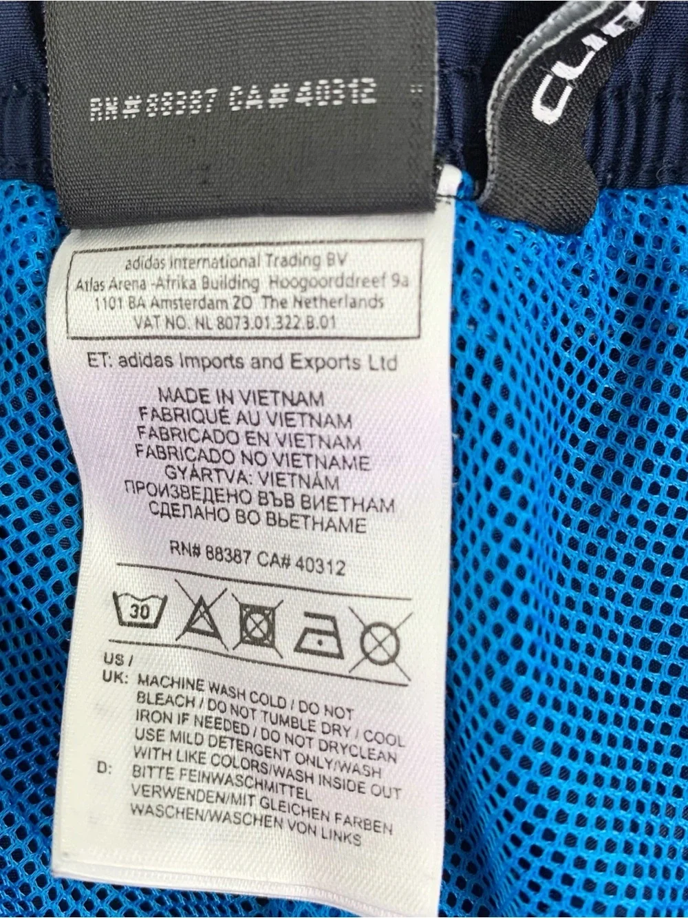Adidas Predator striped track pants Collegiate Navy blue  Infrared logo